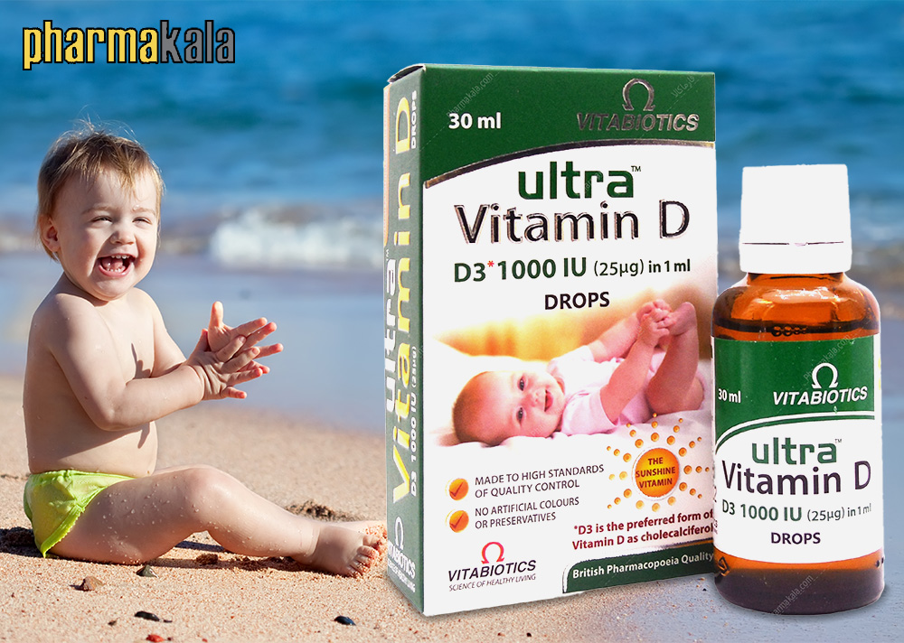 قطره اولترا ویتامین دی ویتابیوتیکس 30ml قطره اولترا ویتامین دی Ultra Vitamin D ویتابیوتیکس