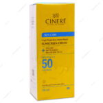 کرم ضد آفتاب SPF50 پوست چرب فاقد چربی بی رنگ سینره