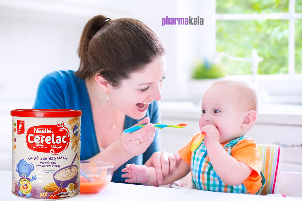 سرلاک چند غله با تکه های گیلاس Multi Grains With Cherry نستله 400g سرلاک چند غله با گیلاس