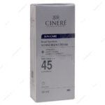 کرم ضد آفتاب آقایان SPF45 بدون رنگ سینره