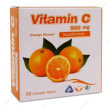 قرص ویتامین ث جویدنی 500 Vitamin C سیمرغ دارو 60 عددی