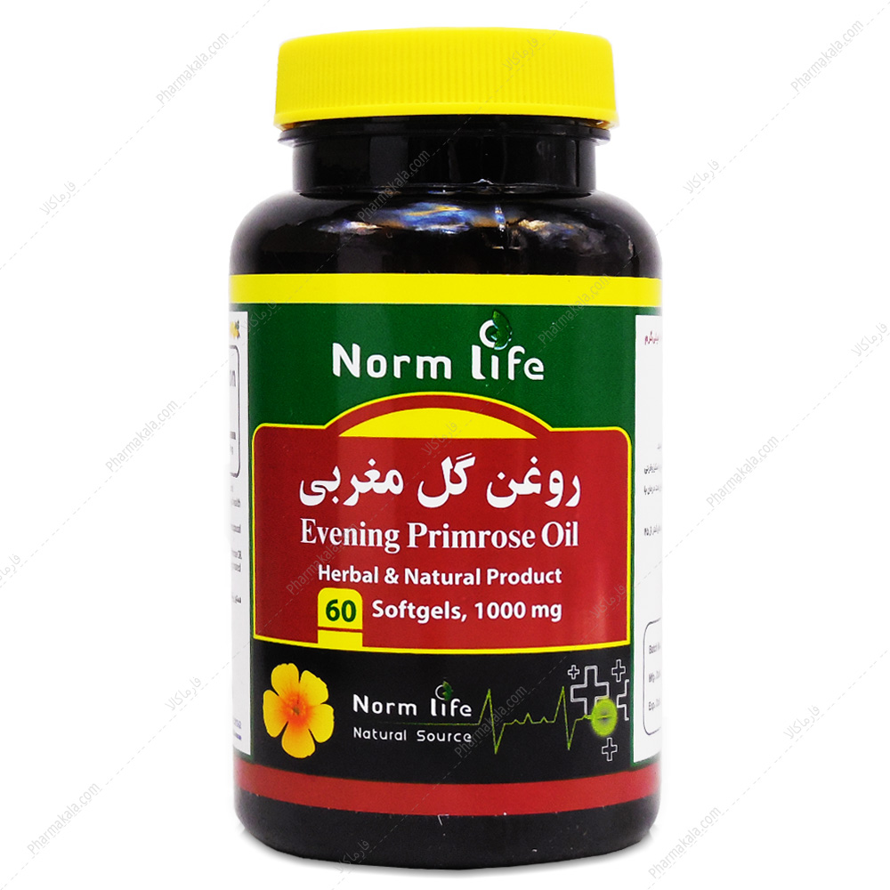 گل مغربی نورم لایف کپسول روغن گل مغربی نورم لایف