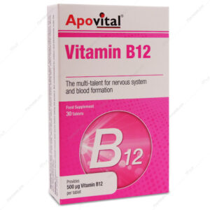 قرص ویتامین ب12 Vitamin B12 آپوویتال 30 عددی