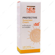 کرم ضد آفتاب SPF50 پروتکتیو بی رنگ معمولی و خشک نئودرم