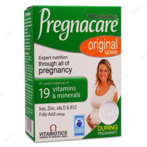مصرف مکمل های بارداری از چه زمانی شروع میشود؟ قرص پرگناکر اورجینال Pregnacare ویتابیوتیکس 30 عددی