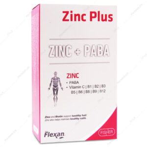 راه های درمان ریزش مو پس از کرونا کپسول زینک پلاس Zink Plus فیشر فلکسان 60 عددی