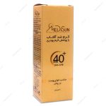 کرم ضد آفتاب SPF40 کرم پودری انواع پوست بژ روشن مدیسان