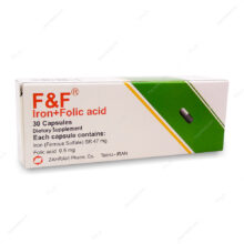 کپسول اف و اف آهن اسید فولیک F & F زهراوی
