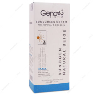 صفحه اصلی کرم ضد آفتاب سانوژن SPF50 پوست خشک و معمولی ژنوبایوتیک