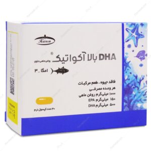 کپسول روغن ماهی OMEGA-3 High DHA حاوی دی اچ ای بالا آکواتیک کارن