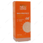 کرم ضد آفتاب SPF50 مکس پروتکت پوست چرب رنگی نئودرم
