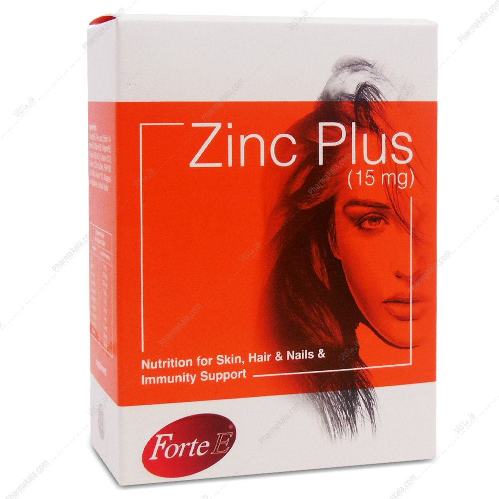 قرص زینک پلاس Zinc Plus Forte E سمر طب درمان قرص زینک پلاس سمر طب درمان
