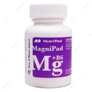 برای کمبود منیزیم چی بخوریم؟ قرص مگنی پاد سیترات ویتامین ب 6 Magnesium B6 نوتری پاد 60 عددی