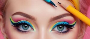 خط چشم گرافیکی برای پلک افتاده