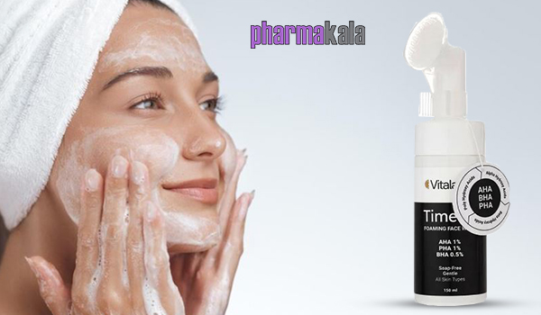 فوم شستشو صورت تایم ویت ویتالیر 150ml فوم شستشو صورت تایم ویت ویتالیر