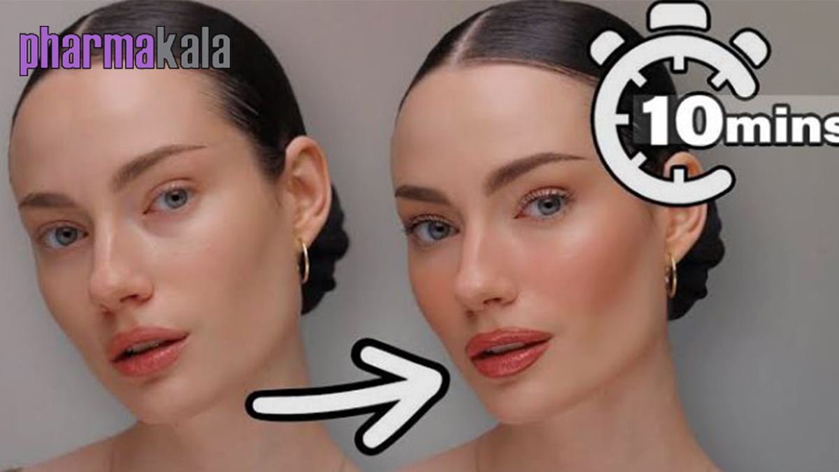 آرایش نچرال روزانه تکنیکهای ساده با تینت لب و رژگونه آبرنگی