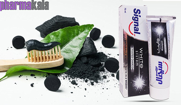 خمیر دندان سفید کننده زغالی سیگنال 75ml خمیر دندان سفید کننده زغالی سیگنال