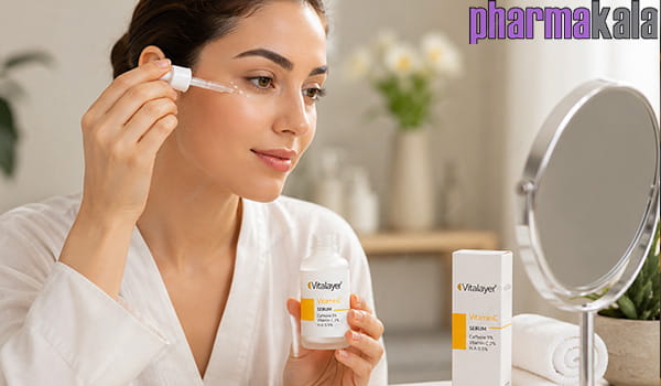 سرم دور چشم کافئین و ویتامین ث ویتالیر 30ml سرم دور چشم کافئین و ویتامین ث ویتالیر