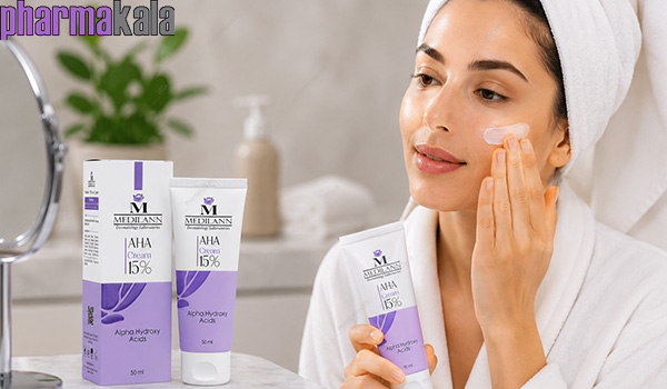 کرم لایه بردار آ اچ آ 15% AHA مدیلن 50ml کرم لایه بردار آ اچ آ 15% AHA مدیلن