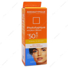 کرم ضد آفتاب پوست نرمال تا خشک SPF50 بی رنگ درماتیپیک