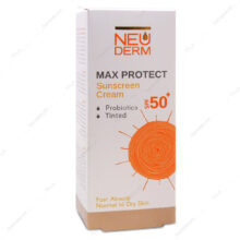 کرم ضد آفتاب SPF50 مکس پروتکت پوست نرمال خشک رنگی نئودرم