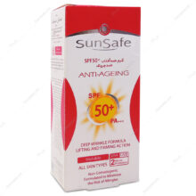 کرم ضد آفتاب و ضد چروک SPF50 انواع پوست بی رنگ سان سیف