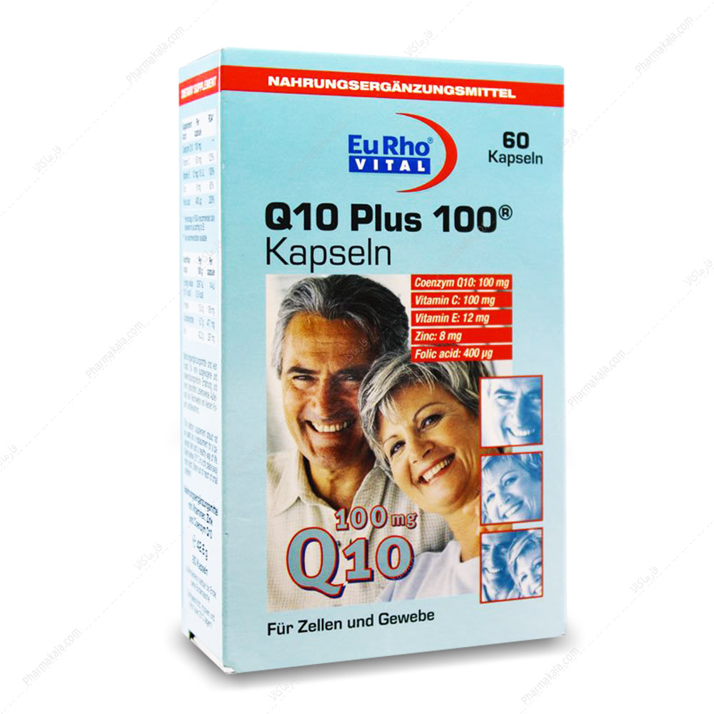 نقش کو آنزیم کیوتن در سلامت پوست و مو کپسول Q10 Plus 100 یوروویتال
